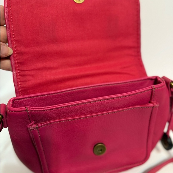 The Sak Laguna Leather Flamingo Pink Crossbody Bag, Very Good Condition - Picture 3 of 7
